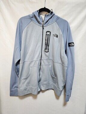 The North Face Men’s XXL Blue Full Zip Performance Hoodie Jacket Fleece Lined